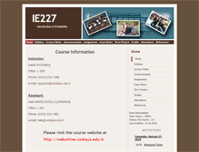 Tablet Screenshot of ie227.cankaya.edu.tr