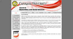 Desktop Screenshot of cujhss.cankaya.edu.tr