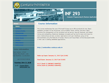 Tablet Screenshot of inf293.cankaya.edu.tr