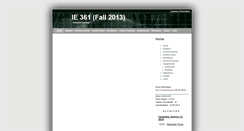 Desktop Screenshot of ie361.cankaya.edu.tr