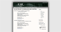 Desktop Screenshot of ie406.cankaya.edu.tr