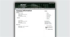 Desktop Screenshot of ie243.cankaya.edu.tr