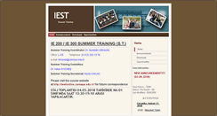 Desktop Screenshot of iest.cankaya.edu.tr
