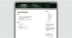 Desktop Screenshot of ie302.cankaya.edu.tr
