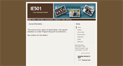 Desktop Screenshot of ie501.cankaya.edu.tr